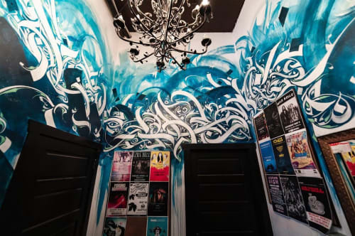 Indoor Mural | Murals by Leo Shallat | The Crocodile in Seattle