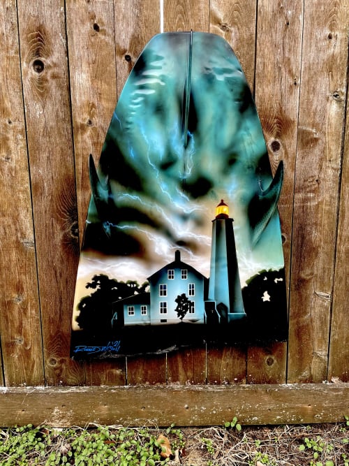Lighthouse painting | Oil And Acrylic Painting in Paintings by Carvinart