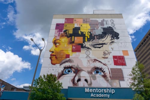 Mentorship Academy in Baton Rouge, LA | Murals by Eduardo Mendieta (Emo) | Mentorship Academy in Baton Rouge