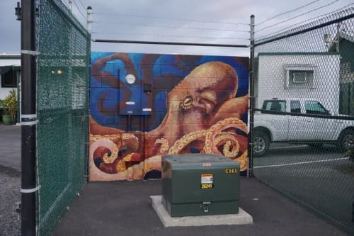 TAKO | Street Murals by Joey Rose | Sonny Vick's Paving Inc. in Wailuku