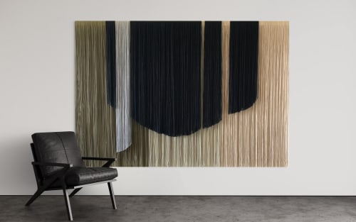 Layered Fiber Canvas No. 23 | Wall Hangings by Vita Boheme Studio
