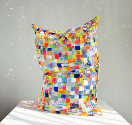 Speckled Glass Pillow | Sculptures by Colin Roberts Art
