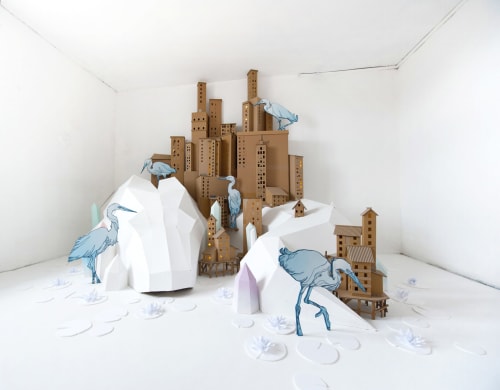 The Fortress & the Sleeping Fox | Sculptures by Tank & Popek