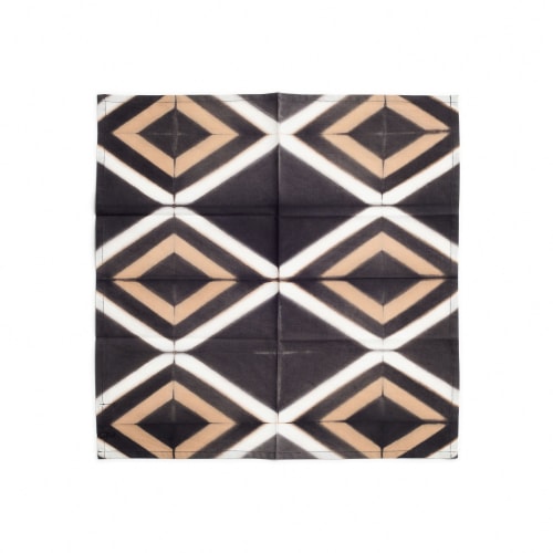 Tisa Black Cotton Table Napkin ( set of 4 ) | Linens & Bedding by Studio Variously