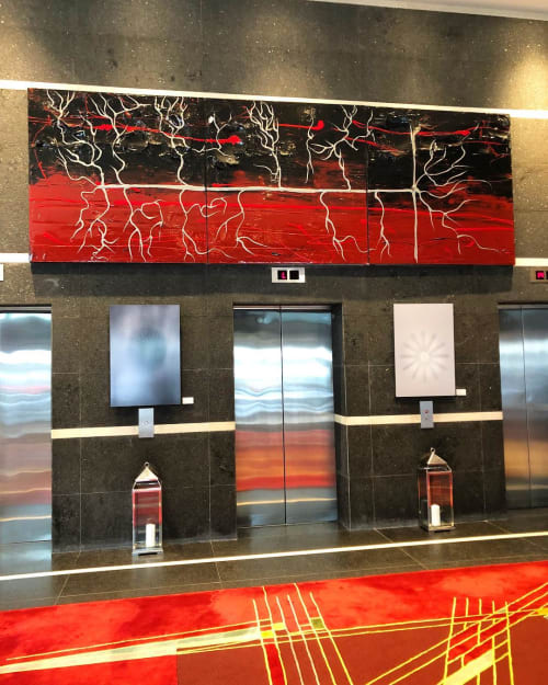 Abstract Painting | Mixed Media by Galerie LISABEL | Sofitel Montréal Le Carré Doré in Montréal