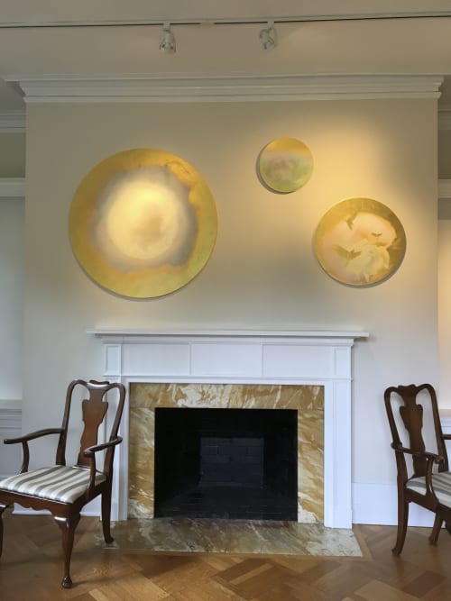 A Rose in the Ocean; Annunciation | Oil And Acrylic Painting in Paintings by Karen Fitzgerald / FitzgeraldArt