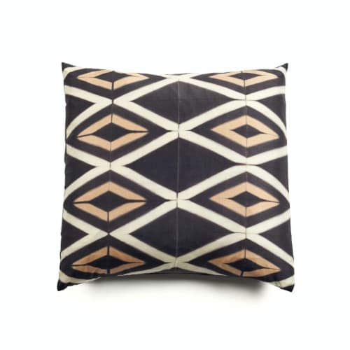 Tisa Black Silk Pillow | Pillows by Studio Variously