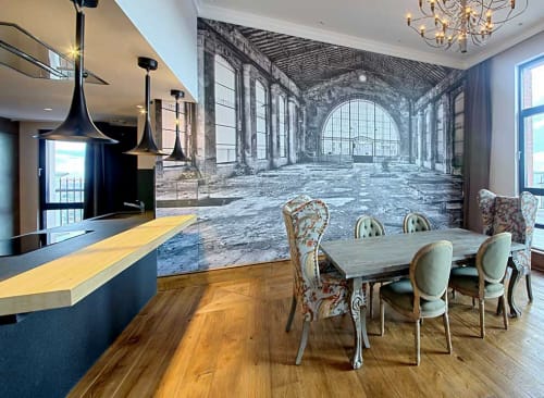 Industrial Chic | Wallpaper in Wall Treatments by Affreschi & Affreschi
