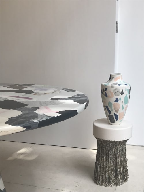 Marbled Terrazzo Vase | Vases & Vessels by Natascha Madeiski | Mint in London