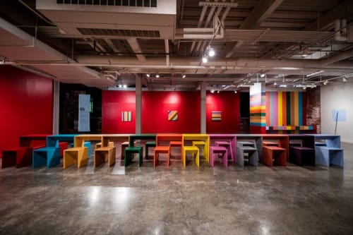 Color For The People | Murals by Leah Rosenberg | McColl Center for Art + Innovation in Charlotte