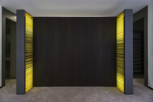 BARCODES Multicolor Glass Installation for Residencies and H | Lighting Design by Studio Orfeo Quagliata