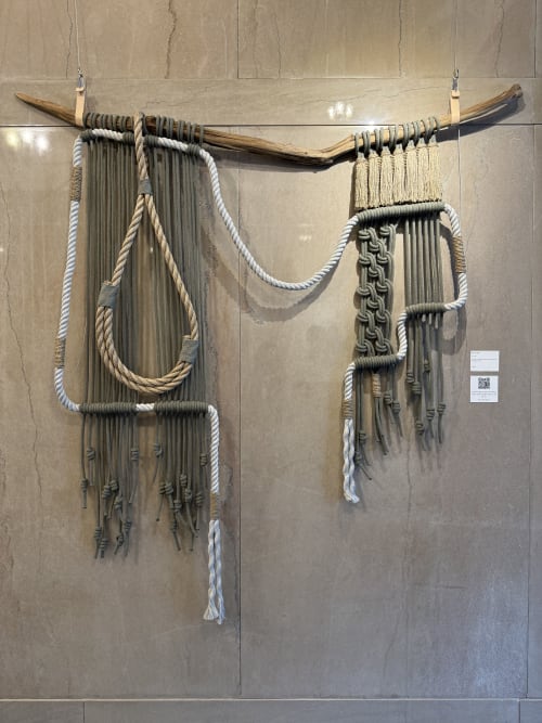 Macrame "Sage Mist" | Wall Hangings by MossHound Designs by Nicole Hemmerly | The Brent Lofts in Pensacola