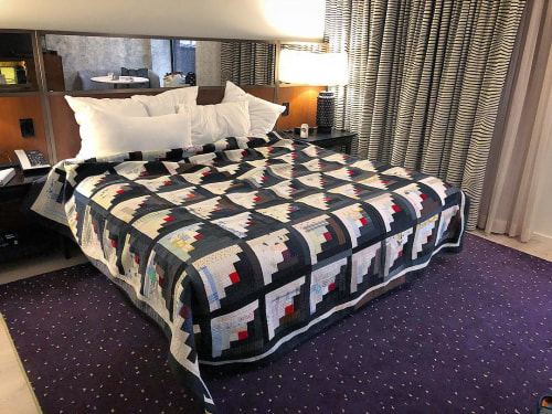 Quilt Geometric Pattern | Linens & Bedding by Luke Haynes | 21c Museum Hotel Nashville in Nashville