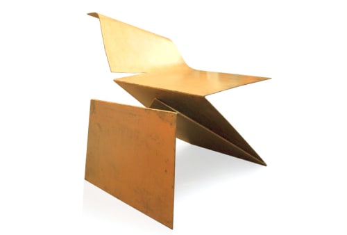 Origami Chair Gold By Wolfson Design Seen At London Studio