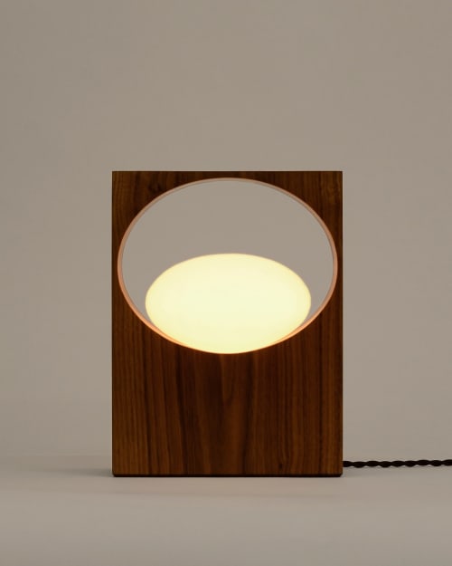 Minimalist Table Lamp- Gemma Oval | Lamps by La Loupe