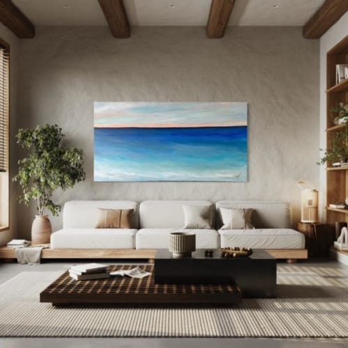 Coming Home - 36 X 60 inches | Paintings by Leticia Demeuse