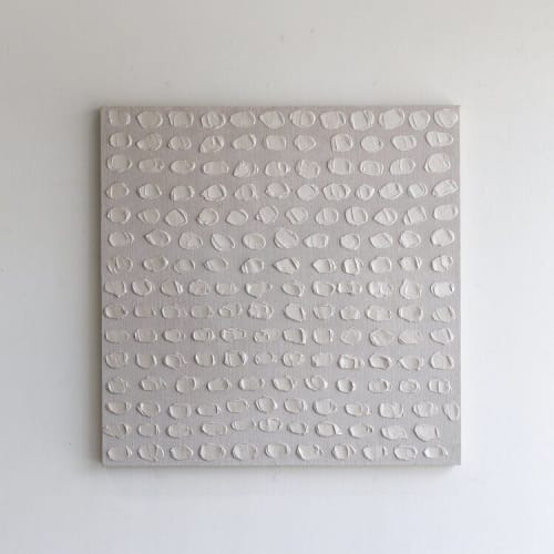 BIANCO PERLA SU TELA I | Oil And Acrylic Painting in Paintings by Kim Fonder