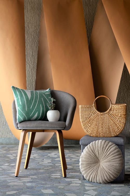 Stripe Sky Cushion, Aqua | Pillows by Casa Amarosa