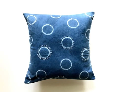 Indigo decorative pillow | Pillows by KRUPA PARANJAPE | Bay Area Made x Wescover 2019 Design Showcase in Alameda