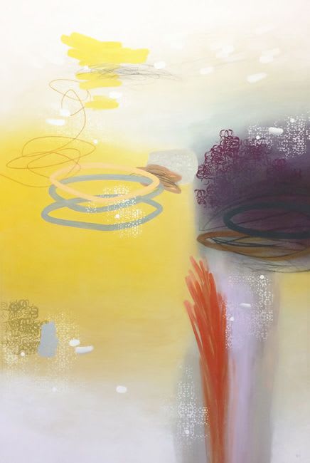 Orchid Reverie Diptych | Oil And Acrylic Painting in Paintings by Terri Dilling