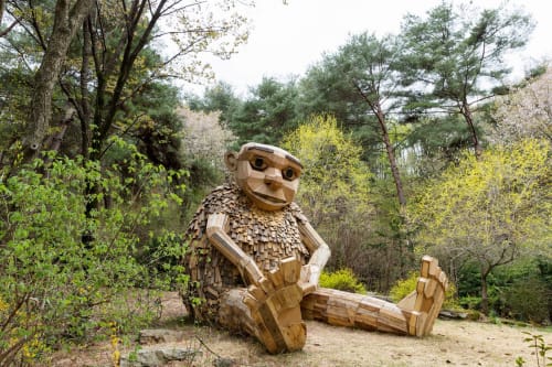 Mamma Work | Public Sculptures by Thomas Dambo | Pyeonggang Botanical Garden in Pocheon-si