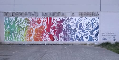 Donas da nosa terra, donas do noso destino | Murals by Ana Santiso