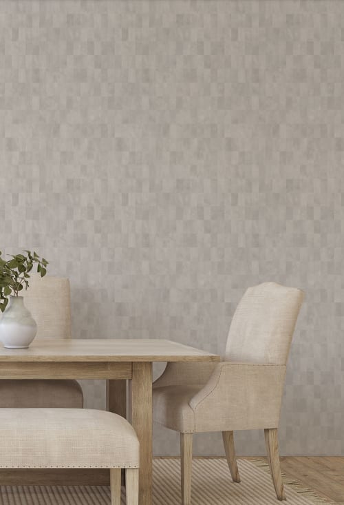 Mother of Pearl - Warm Grey || Wallpaper | Wall Treatments by Eso Studio