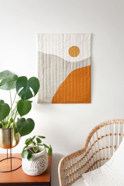 Sun Abstract Quilt Wall Hanging | Linens & Bedding by Excell Quilt Co.