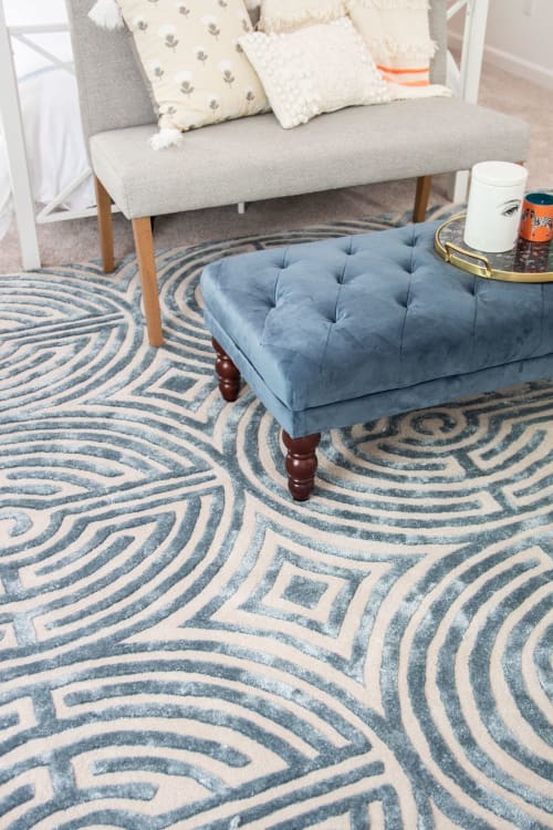 Lucca Maze Hand-Tufted Area Rug | Rugs by Kevin Francis Design