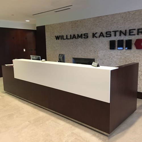 Oly Reception Station | Furniture by Coriander Designs | Williams Kastner in Seattle