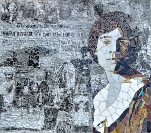 Alice Paul Mosaic | Wall Hangings by JK Mosaic, LLC