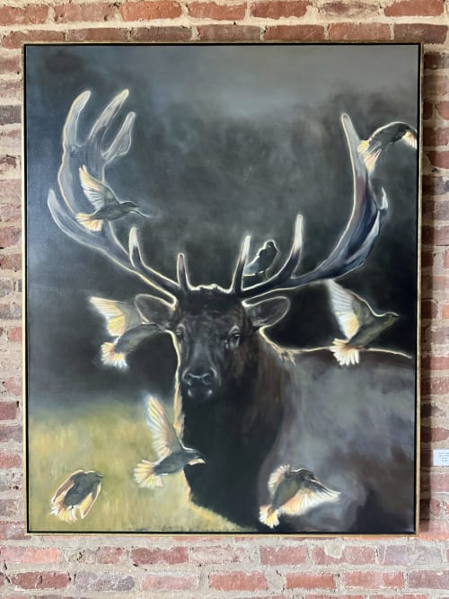 Veil of Twilight | Oil And Acrylic Painting in Paintings by Amanda Gough Fine Art