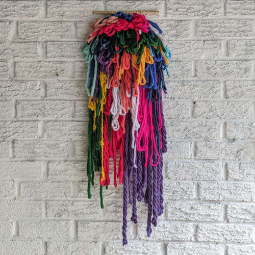 Beautiful Disaster - Woven Wall Hanging | Tapestry in Wall Hangings by Aurore Knight Art