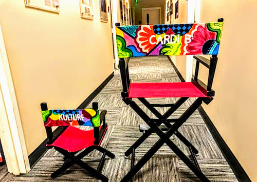 Cardi B & Kulture's Director Chairs | Folding Chair in Chairs by Christine Crawford | Christine Creates