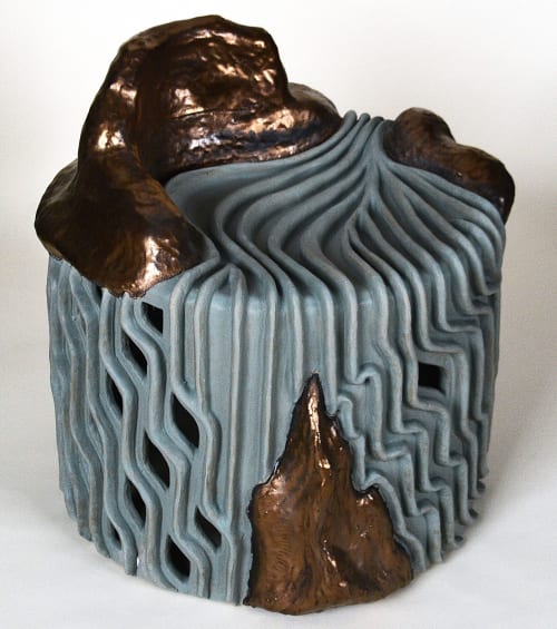 Ceramic chair - River Landscape | Chairs by Christopher Maschinot