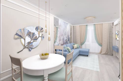 Ginkgo branch mosaic wall art | Wall Sculpture in Wall Hangings by Julia Gorbunova