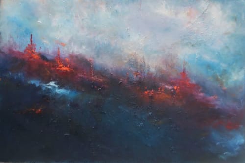 Luminous | Oil And Acrylic Painting in Paintings by Nilou Farzam | Harrington Gallery in Pleasanton