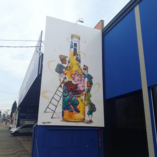 Cerveja mural | Street Murals by Stan Bellini