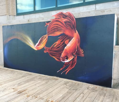 Goldfish Mural | Street Murals by Princefuze