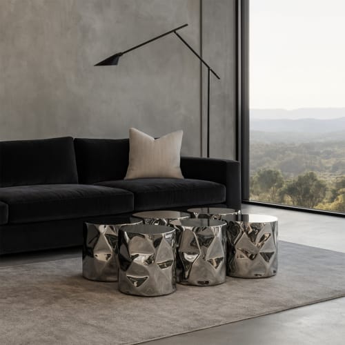Steel Coffee Table Set of 6 — Tronco, Nitush Aroosh | Tables by Nitush Aroosh