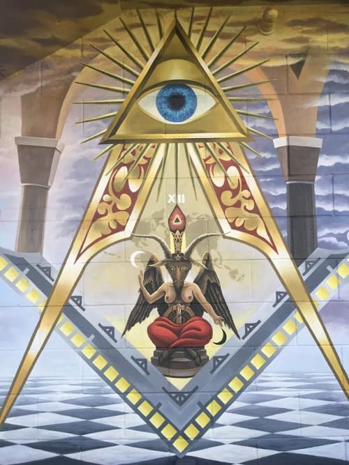 Illuminati – Masonic Symbolism Mural by Murals by Georgeta (Fondos ...
