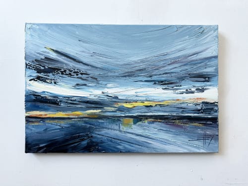 Coastal dreamscape | Mixed Media by Lisa Elley ART