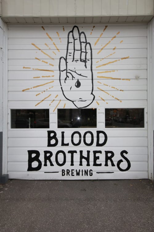 Blood Brothers Brewing Mural | Murals by Borien Studio | Blood Brothers Brewing in Toronto