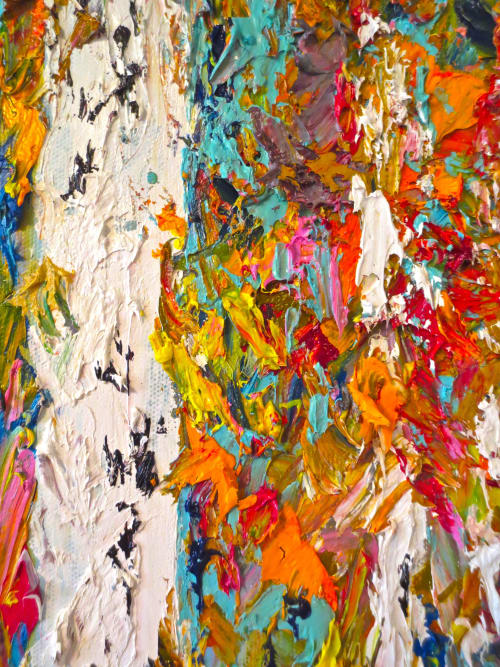 "Fall Foliage" 48x72" Oil on canvas by Melissa Ellis Art seen at