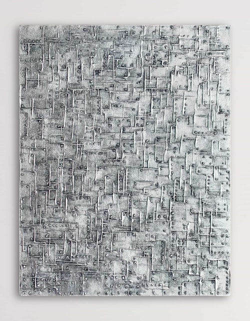 Industrial Chic: Elegance (SOLD) | Oil And Acrylic Painting in Paintings by Alessia Lu