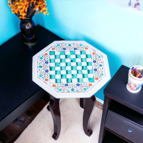 Marble chess table for home, Marble chess table for gift | Side Table in Tables by Innovative Home Decors