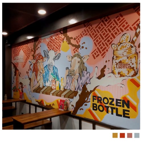 Frozen Bottle | Murals by Nidhin Joseph | Frozen Bottle in Bengaluru