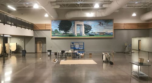 John O Wehrle | Murals by John O. Wehrle | Blaine Senior High School in Blaine
