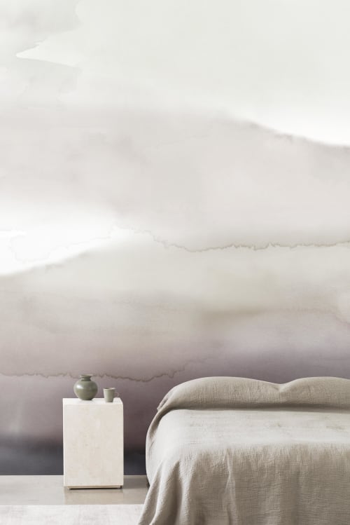 Wash Wallpaper - Plum | Wall Treatments by Emma Hayes