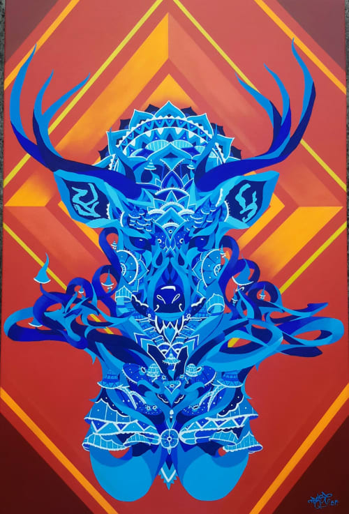 Kayahumari. | Mixed Media by Frase Honghikuri | Miscelánea Cultural Nueve Arte Urbano in Santiago de Querétaro